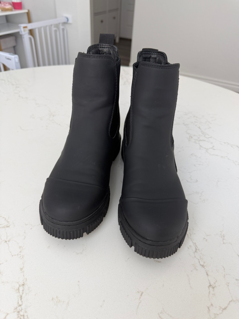 Nine West Black Chunky Chelsea Ankle Boots